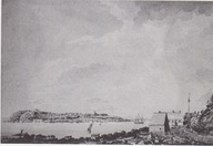 Vue de la ville de Québec, capitale du Canada, prise de la traverse de Lévis, 3 octobre 1784