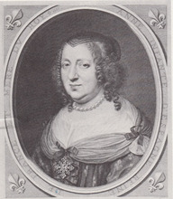 Portrait d'Anne d'Autriche, infante d'Espagne, reine de France et mère du Roi Louis XIV